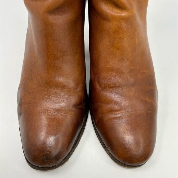 Kate Spade Women's Heeled Ankle Booties Brown Leather Buckle Strap Size 8M - Picture 4 of 16